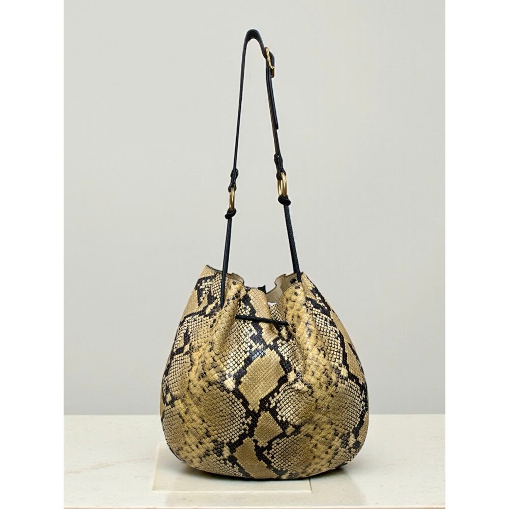 Tory Burch Mercer 151 Exotic Snakeskin Hobo Bag - Picture 2 of 11
